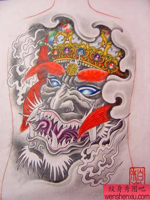 神鬼纹身图案图片