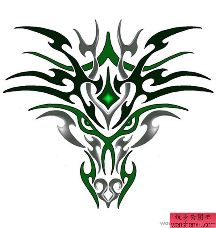 狼纹身图案:图腾狼纹身图案图片