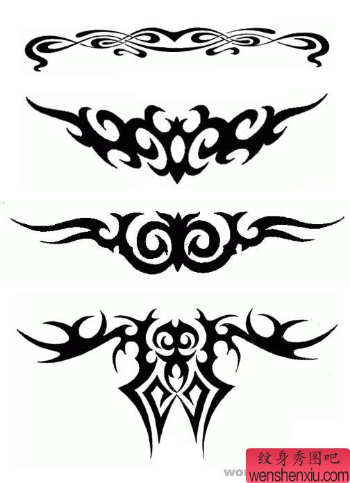 腰部图腾纹身图案:适合做腰部的图腾纹身图案图片