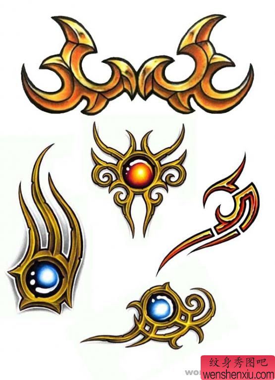 彩色图腾纹身图案:图腾纹身图案图片