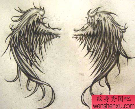 翅膀纹身图案:翅膀纹身图案图片