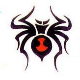 蜘蛛纹身图案:图腾蜘蛛纹身图案图片