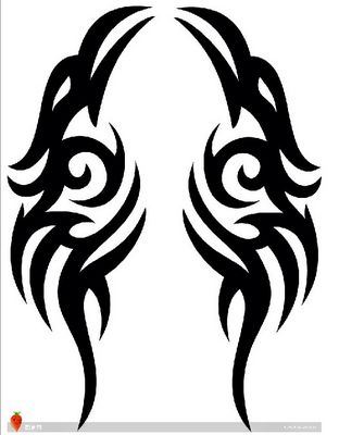 推荐一幅满背图腾纹身图案图片