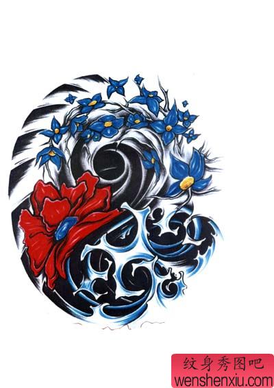 很好的一幅罗马纹身图案图片(tattoo)