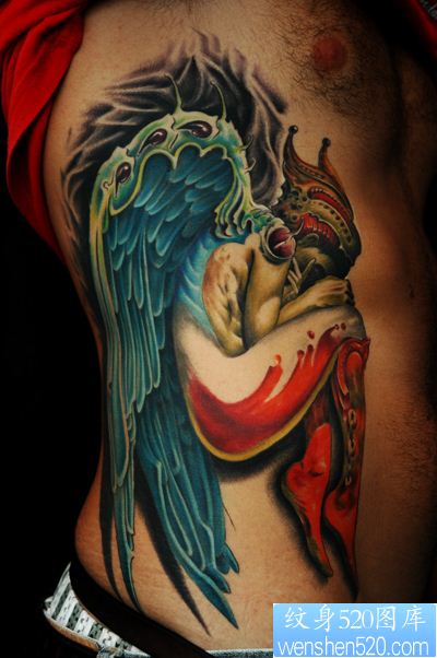 天使纹身图案