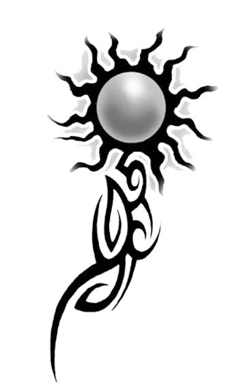太阳图腾纹身图案