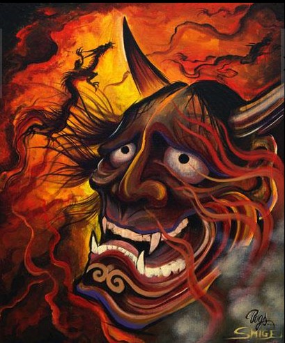 日本传统纹身:日本般若纹身图案