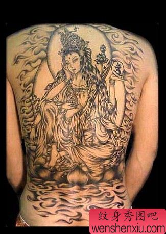 满背印度美女纹身图案图片