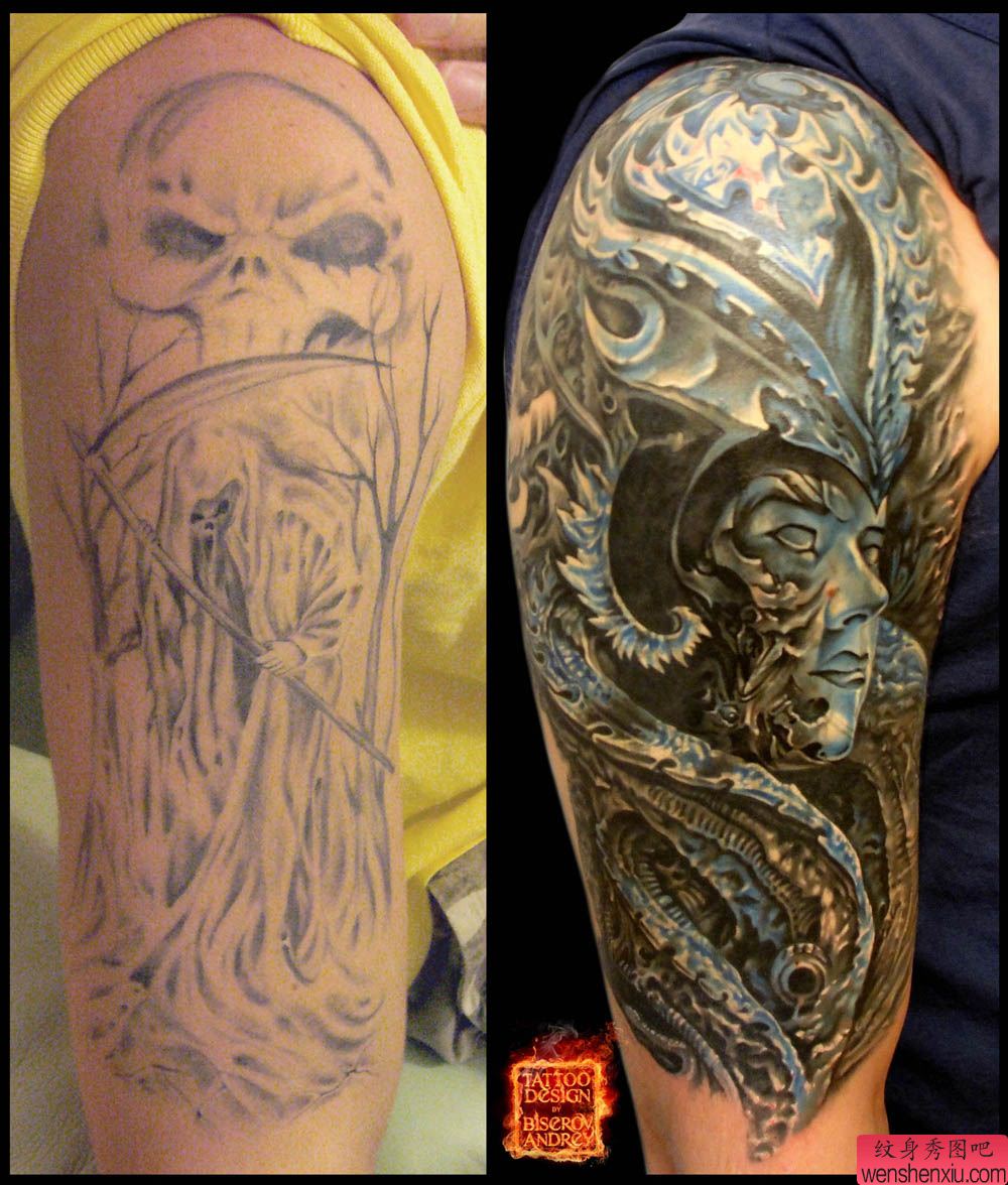 欧美大臂纹身图案