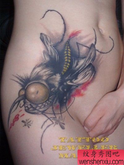 欧美异型动物纹身图案