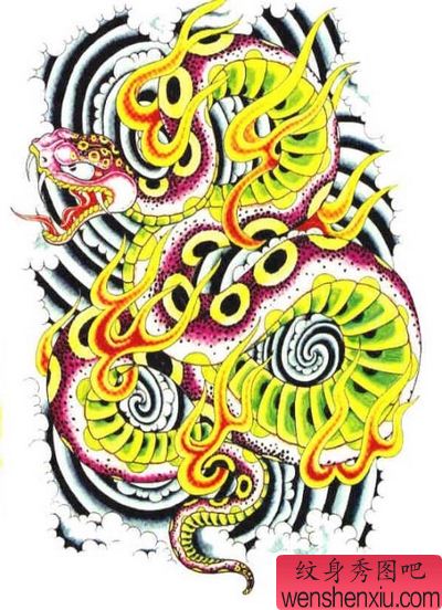 蛇纹身图案