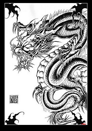 图腾龙纹身图案