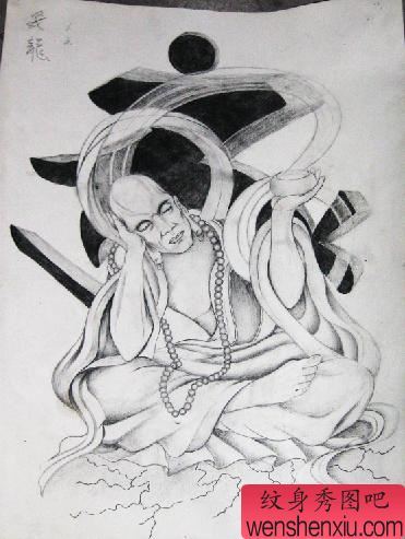 罗汉纹身图案0