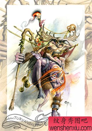 欧美时尚卡通纹身图案