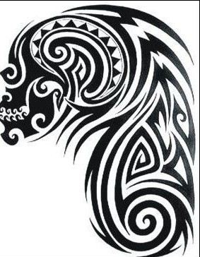 纹身520图库:半胛图案纹身图案