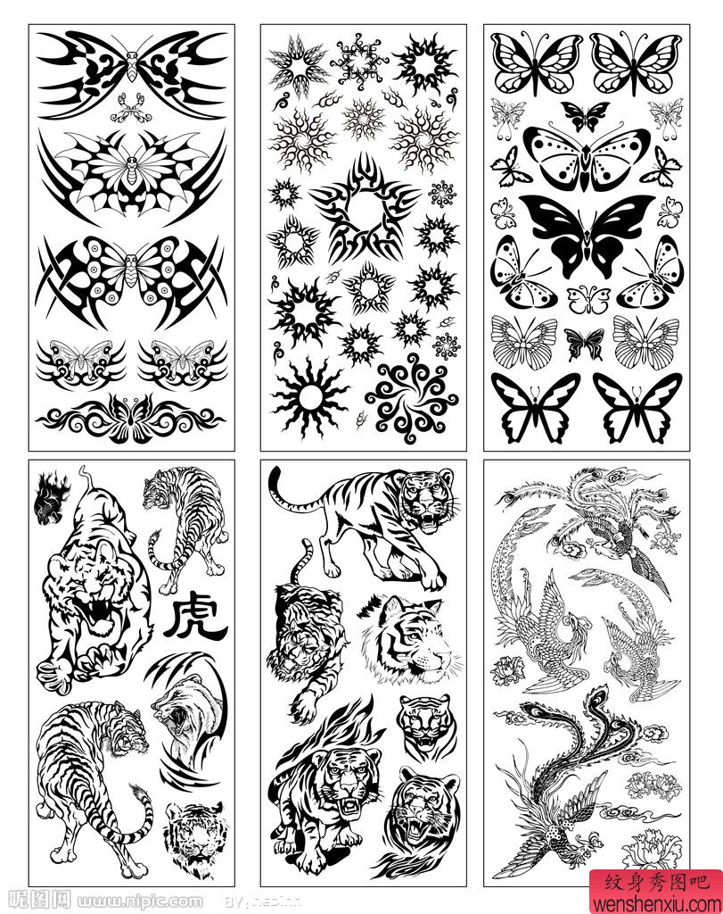 一幅图腾纹身图案图片
