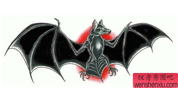 纹身图案:蝙蝠纹身图案纹身图片