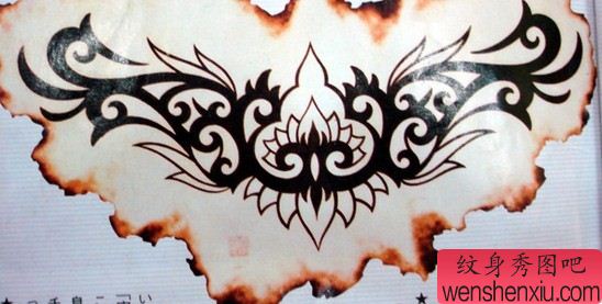 图腾纹身图案:腰部图腾纹身图案纹身图片