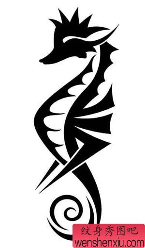 海马纹身图片 海马纹身图案 海马纹身图片