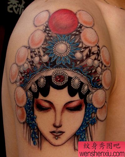 京剧纹身图片 京剧纹身图案 京剧纹身图片