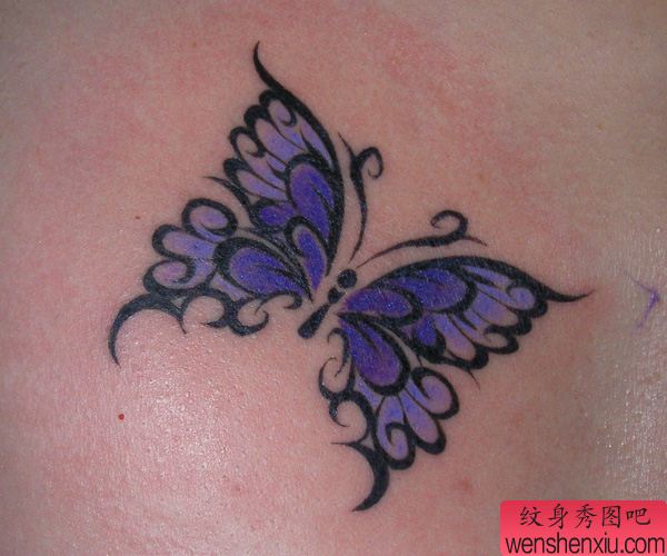 经典蝴蝶纹身图案