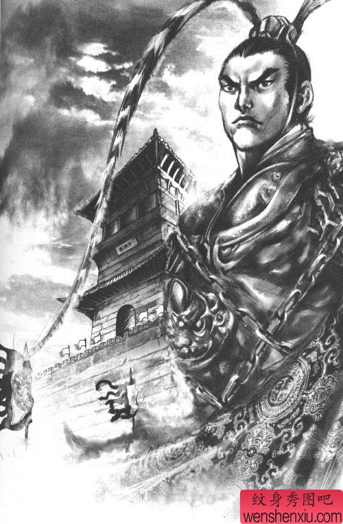 吕布纹身图案
