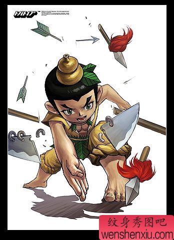 纹身图案—超经典葫芦娃纹身图案(精品)