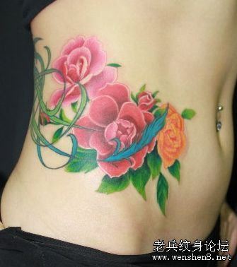 经典流行纹身图案—花纹身图案（精品）