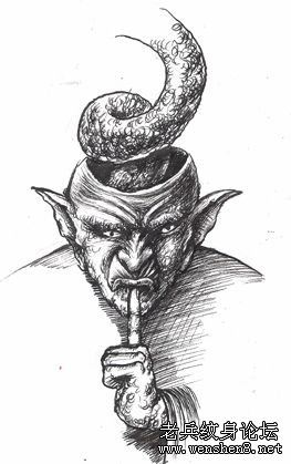 欧美纹身图案—恶魔纹身图案