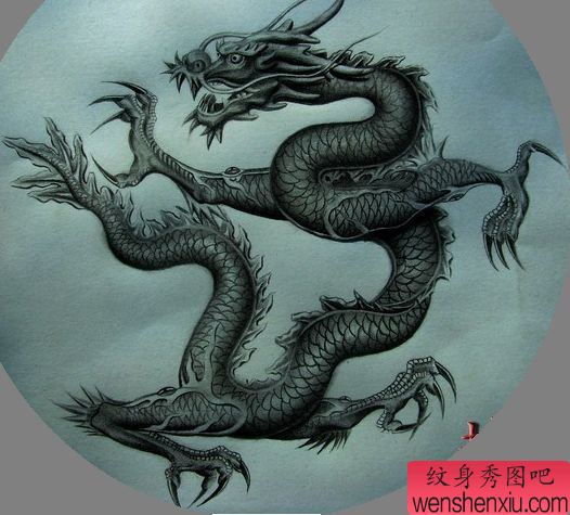 男性纹身图案之龙纹身图案（收藏）
