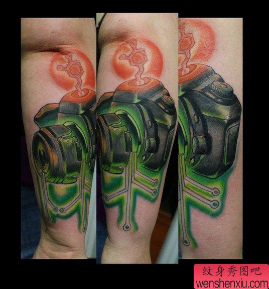 纹身图案之3D相机纹身图案(精品)