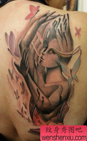 纹身图案之蝴蝶精灵纹身图案(精品)