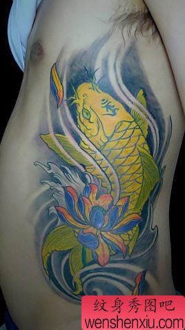 纹身图案之经典流行个性鲤鱼纹身图案（精品）