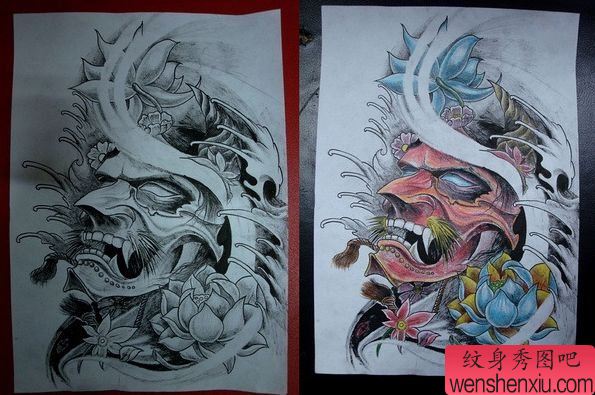 纹身图案:鬼怪纹身图案(经典)