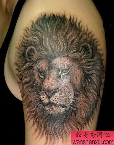 纹身图案:狮子纹身图案(经典)