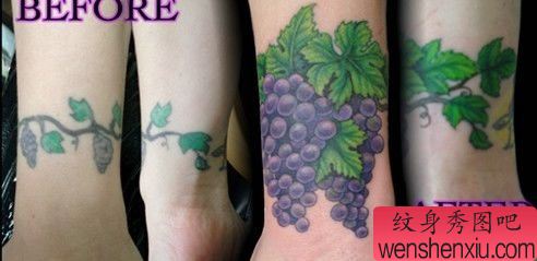 纹身图案：经典水果纹身图案