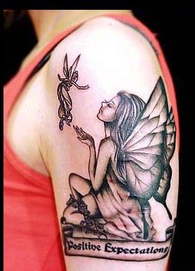 专业纹身:手臂精灵纹身图案图片