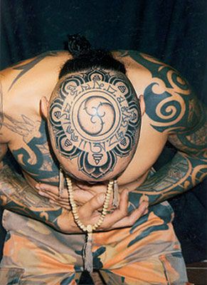 超炫头部图腾纹身图案