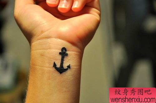 图腾纹身图案:手臂图腾铁锚纹身图案