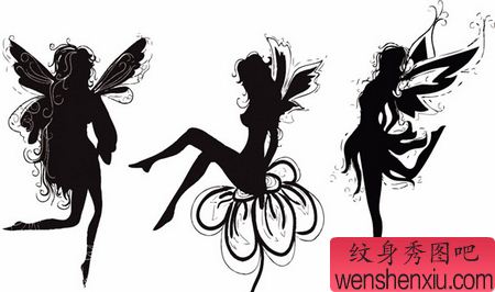 精灵纹身图案:精灵翅膀图腾纹身图案