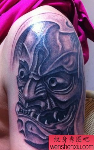 宗教纹身图案：手臂般若纹身图案