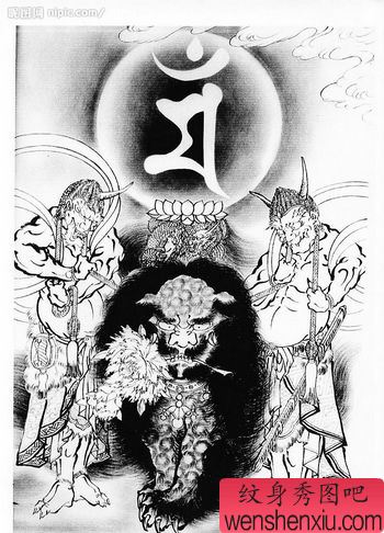 日本鬼纹身图片