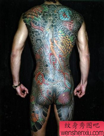 日本男性全胛纹身