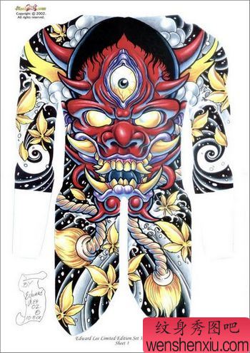 日本全胛般若纹身图案