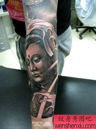 手臂观音菩萨纹身
