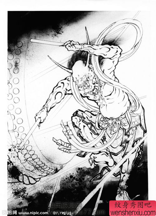 百鬼图纹身手稿