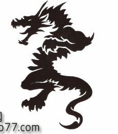 一幅图腾纹身手稿图腾龙纹身手稿