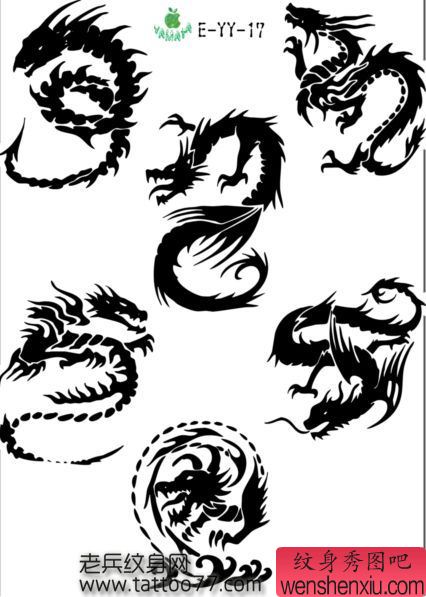 纹身秀图吧为你分享几款图腾纹身手稿