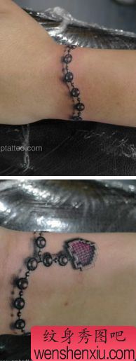 精美的手链项链纹身图案