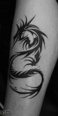 流行经典的图腾龙纹身图案